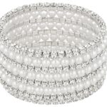 ルミエール・パール＆クリスタル バングル